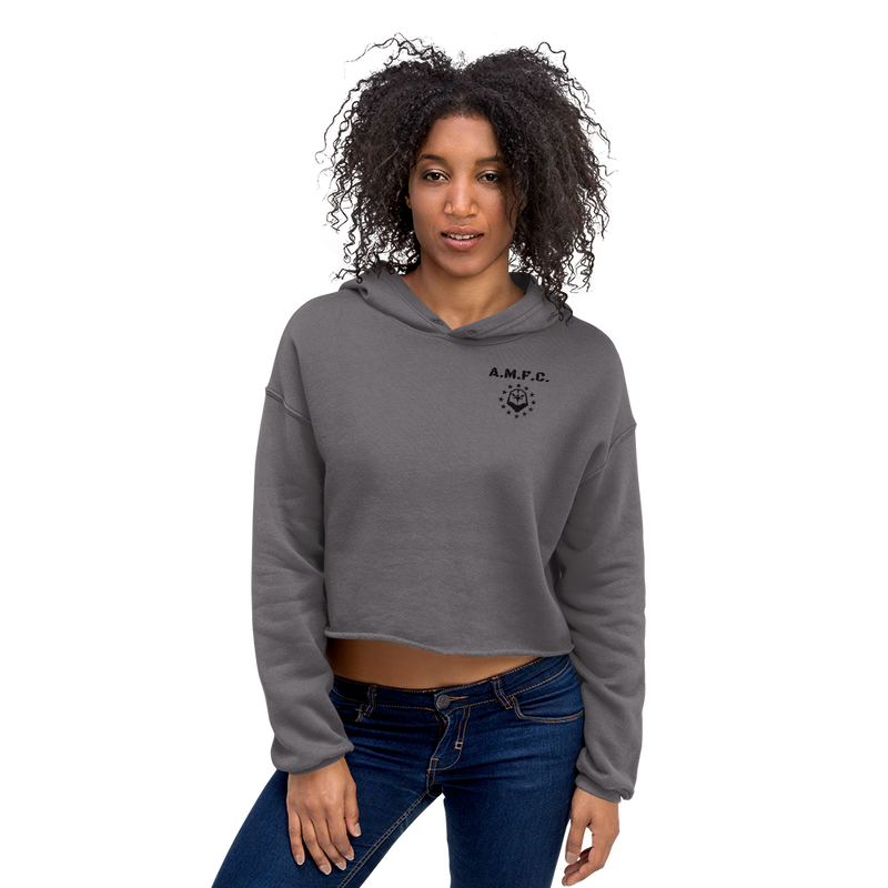 Comfort Cropped Hoodie (Storm) American Fitness Culture