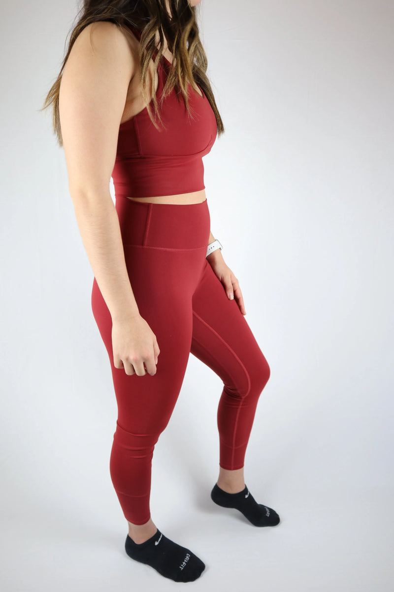 Freedom Leggings (Crimson) American Fitness Culture