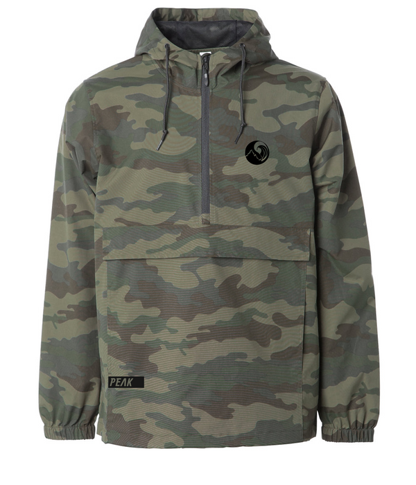 3/4 zip Anorak (Tropic Camo) Peak Athleisure