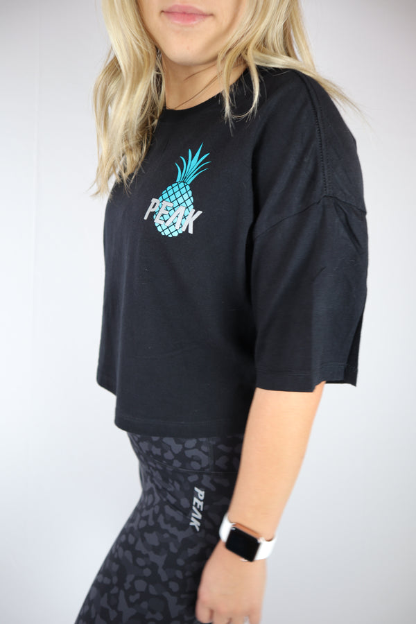 Jersey Cropped Tee (Night) Peak Athleisure