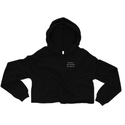 Cropped Hoodie (Black-Out) Peak Athleisure