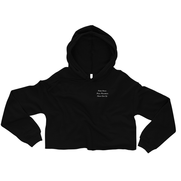 Cropped Hoodie (Black-Out) Peak Athleisure