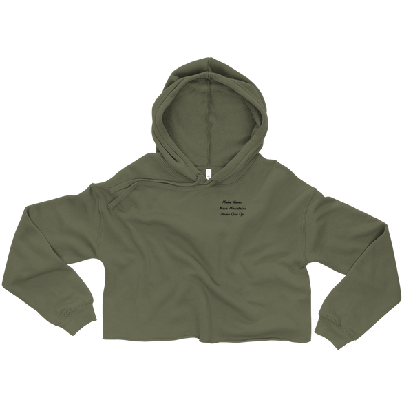 Cropped Hoodie (Army Green) Peak Athleisure